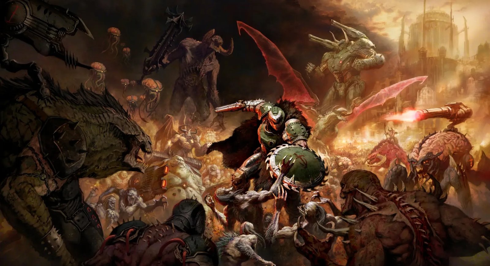 Photo of the cover art from Doom: The Dark Ages